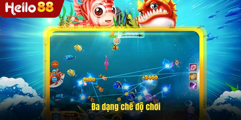 Game bắn cá ăn xu đa dạng chế độ chơi