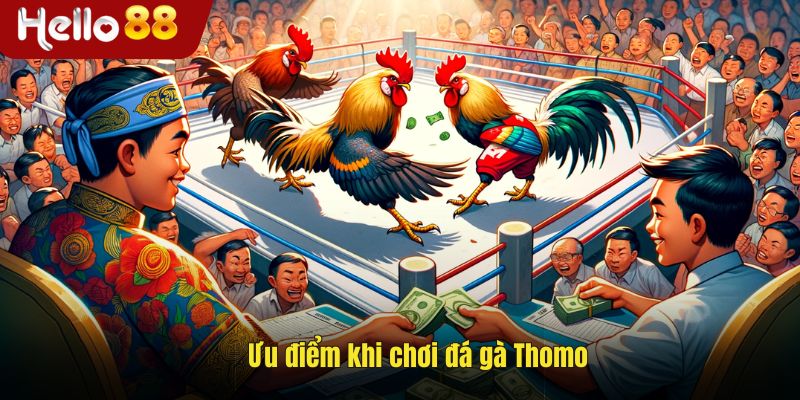 Ưu điểm khi chơi đá gà Thomo